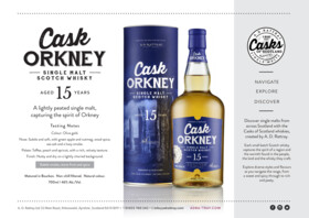 Cask Orkney 15 Year Old Sales Sheet